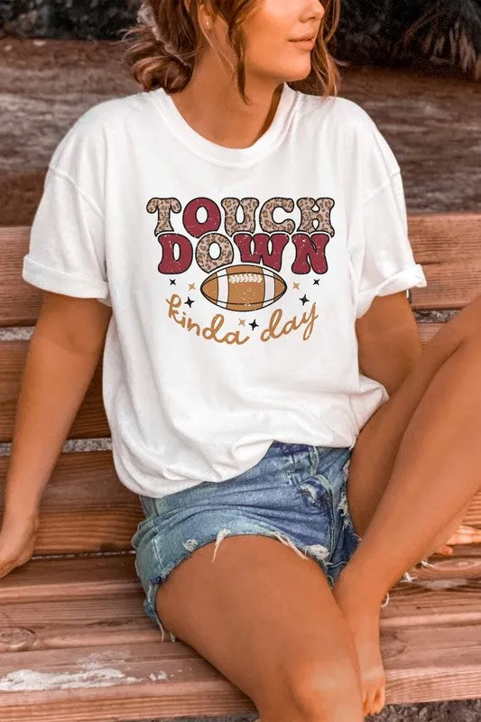 TOUCH DOWN GRAPHIC TEE PLUS SIZE