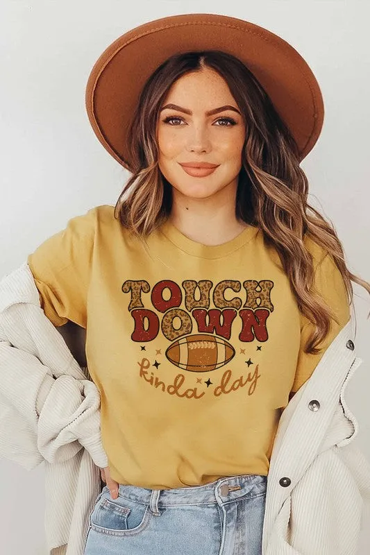 TOUCH DOWN GRAPHIC TEE PLUS SIZE