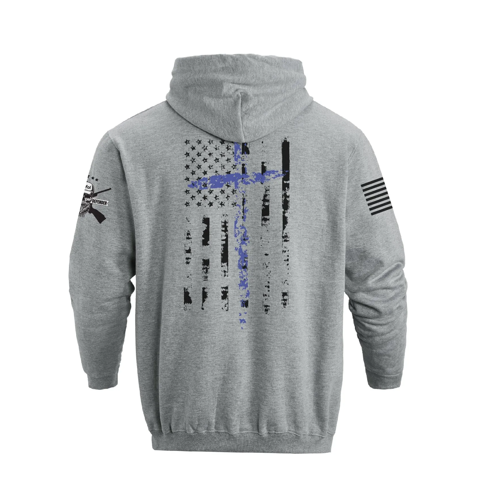 USA FLAG  COTTON GRAPHIC POCKET HOODIE