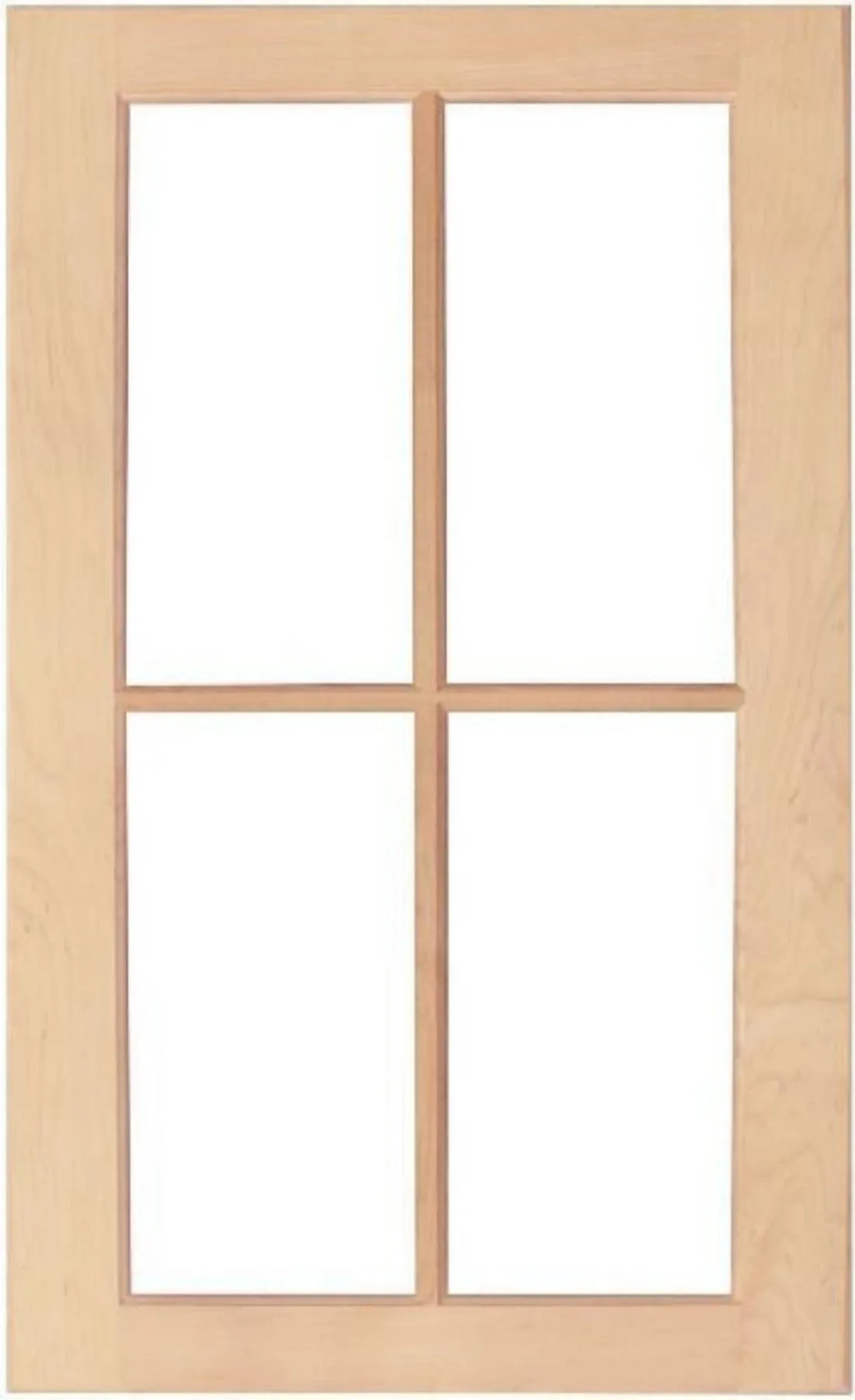 Wilmington Shaker Mullion Custom Cabinet Doors - 4 lite