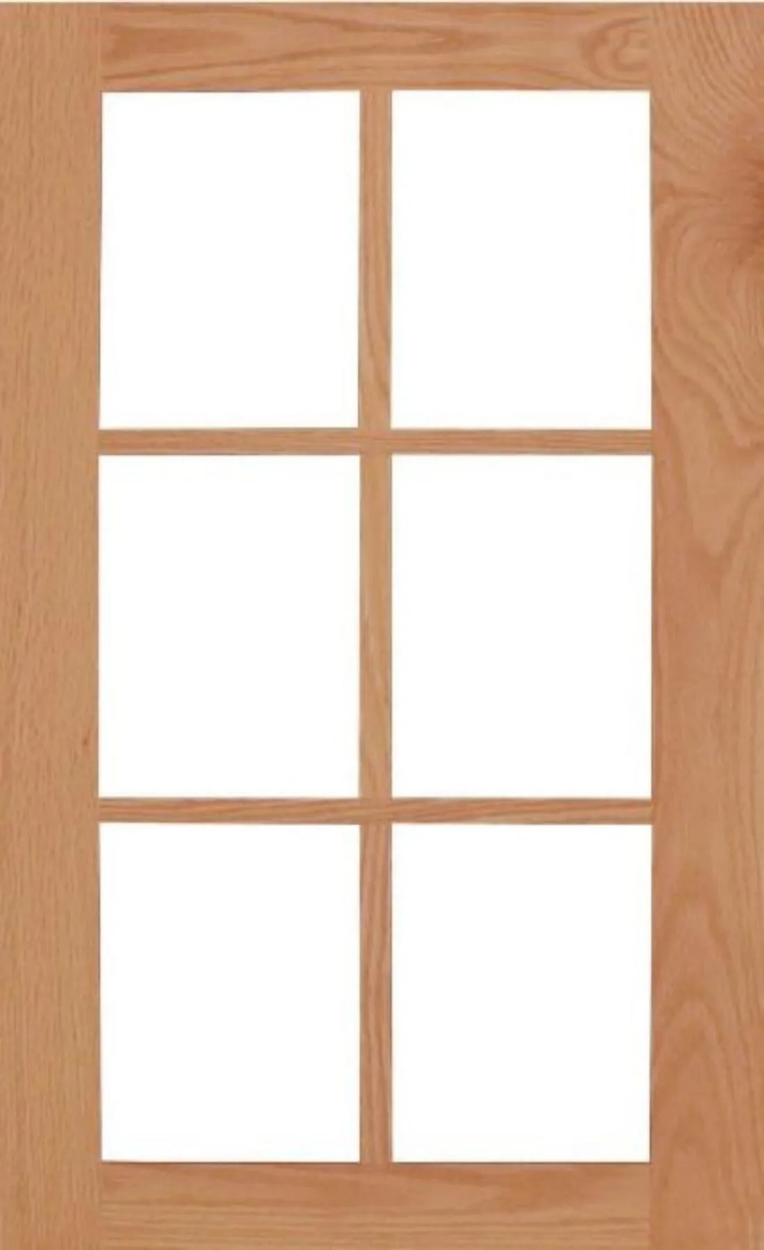 Wilmington Shaker Mullion Custom Cabinet Doors - 6 lite