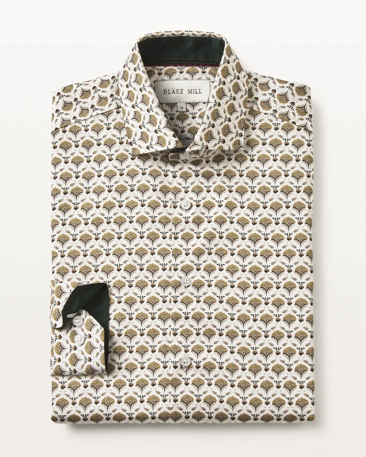 Yellow Geo Flora Shirt