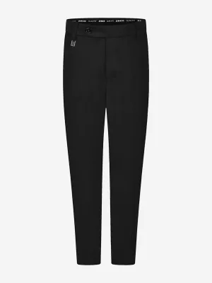 Zeco Boys School Slim Fit Regular Leg Trousers in Black